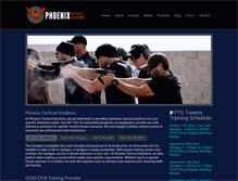 Tablet Screenshot of phoenixtacticalsolutions.com